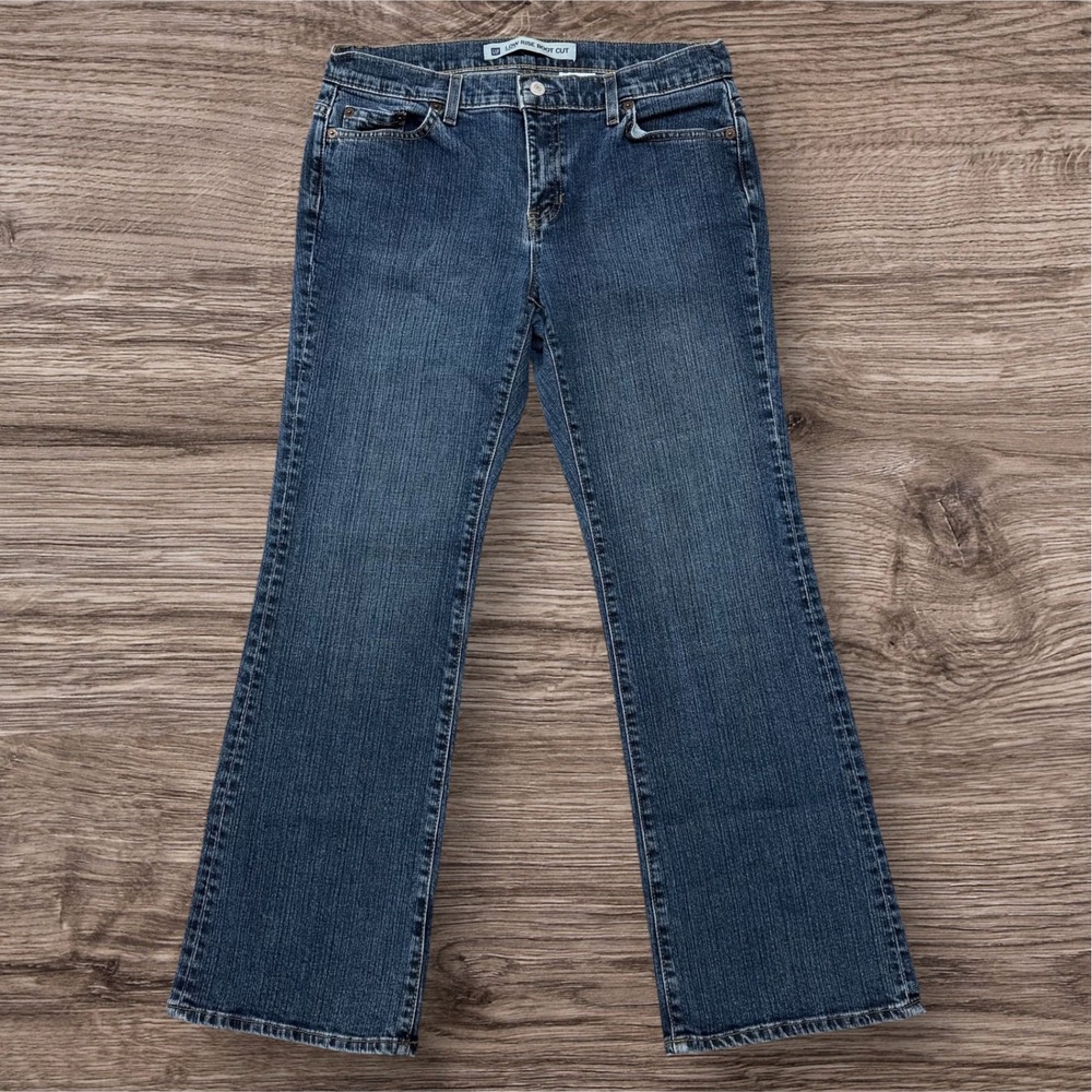 Gap Low Rise Boot Cut Stretch Jeans‎ Womens 10A Medium Wash Blue Denim Y2K 04/05